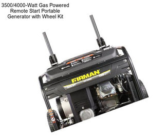 3500/4000-Watt Gas Powered Remote Start Portable Generator with Wheel Kit