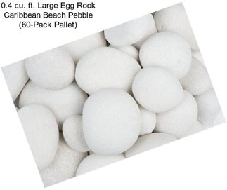 0.4 cu. ft. Large Egg Rock Caribbean Beach Pebble (60-Pack Pallet)