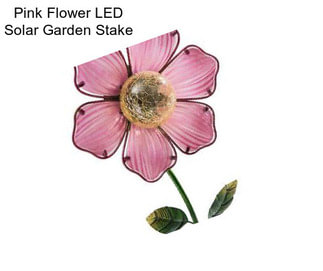 Pink Flower LED Solar Garden Stake