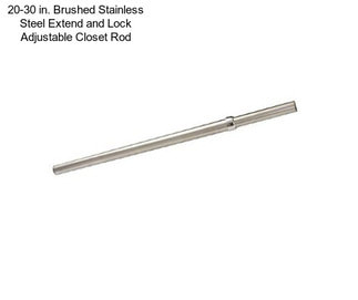 20-30 in. Brushed Stainless Steel Extend and Lock Adjustable Closet Rod