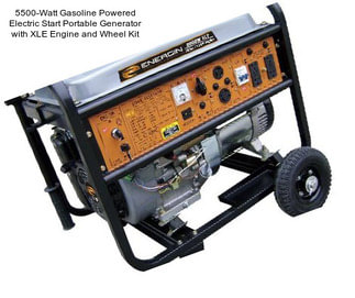 5500-Watt Gasoline Powered Electric Start Portable Generator with XLE Engine and Wheel Kit