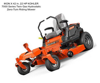 IKON X 42 in. 22 HP KOHLER 7000 Series Twin Gas Hydrostatic Zero-Turn Riding Mower