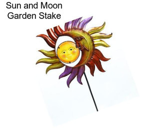 Sun and Moon Garden Stake