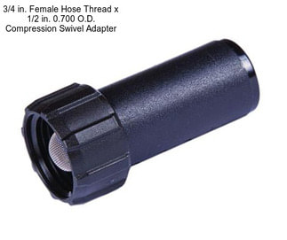 3/4 in. Female Hose Thread x 1/2 in. 0.700 O.D. Compression Swivel Adapter