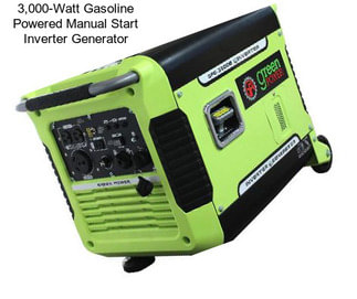 3,000-Watt Gasoline Powered Manual Start Inverter Generator