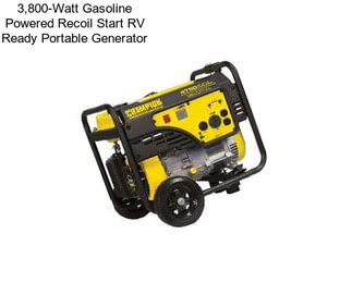 3,800-Watt Gasoline Powered Recoil Start RV Ready Portable Generator