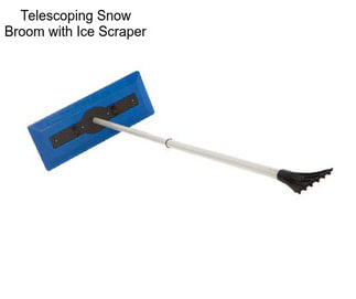 Telescoping Snow Broom with Ice Scraper