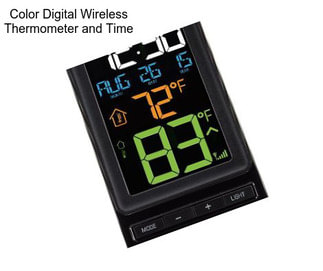 Color Digital Wireless Thermometer and Time