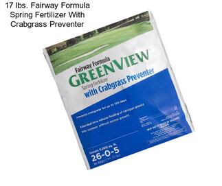 17 lbs. Fairway Formula Spring Fertilizer With Crabgrass Preventer