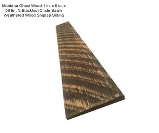 Montana Ghost Wood 1 in. x 6 in. x 56 lin. ft. Blackfoot Circle Sawn Weathered Wood Shiplap Siding