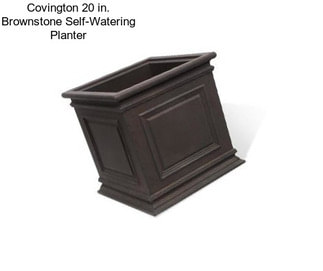 Covington 20 in. Brownstone Self-Watering Planter