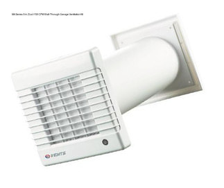 MA Series 6 in. Duct 158 CFM Wall-Through Garage Ventilation Kit
