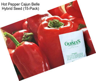 Hot Pepper Cajun Belle Hybrid Seed (15-Pack)