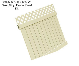 Valley 6 ft. H x 6 ft. W Sand Vinyl Fence Panel Kit