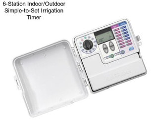 6-Station Indoor/Outdoor Simple-to-Set Irrigation Timer