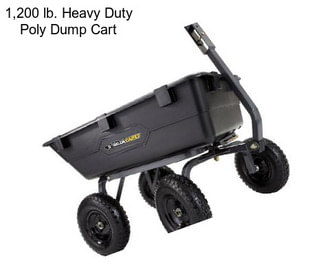 1,200 lb. Heavy Duty Poly Dump Cart