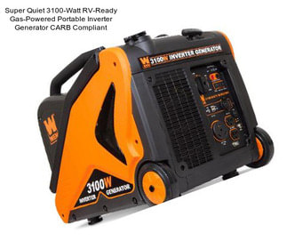 Super Quiet 3100-Watt RV-Ready Gas-Powered Portable Inverter Generator CARB Compliant