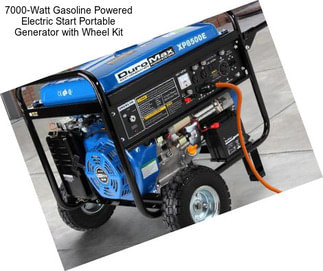7000-Watt Gasoline Powered Electric Start Portable Generator with Wheel Kit