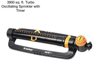 3900 sq. ft. Turbo Oscillating Sprinkler with Timer