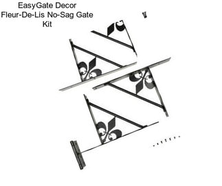 EasyGate Decor Fleur-De-Lis No-Sag Gate Kit
