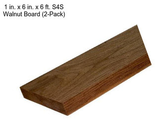 1 in. x 6 in. x 6 ft. S4S Walnut Board (2-Pack)