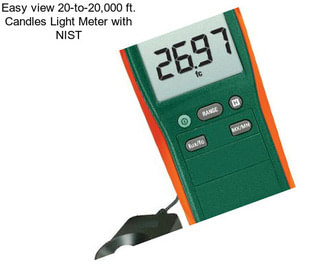 Easy view 20-to-20,000 ft. Candles Light Meter with NIST