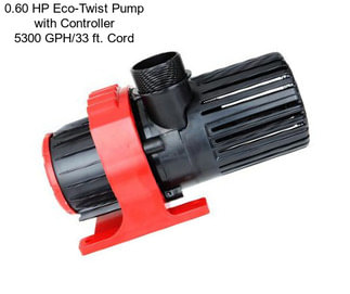 0.60 HP Eco-Twist Pump with Controller 5300 GPH/33 ft. Cord