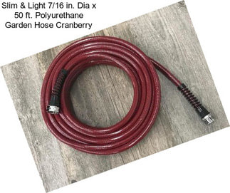 Slim & Light 7/16 in. Dia x 50 ft. Polyurethane Garden Hose Cranberry