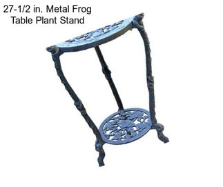 27-1/2 in. Metal Frog Table Plant Stand