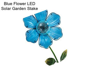 Blue Flower LED Solar Garden Stake