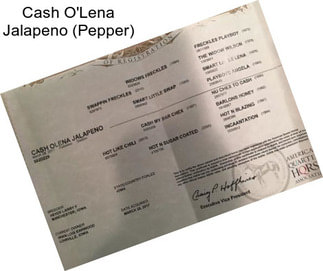 Cash O\'Lena Jalapeno (Pepper)