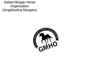 Gaited Morgan Horse Organization (Singlefooting Morgans)