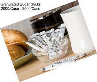 Granulated Sugar Sticks 2000/Case - 2000/Case