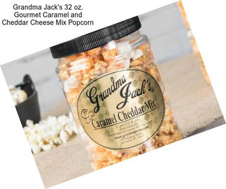 Grandma Jack\'s 32 oz. Gourmet Caramel and Cheddar Cheese Mix Popcorn