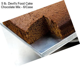5 lb. Devil\'s Food Cake Chocolate Mix - 6/Case
