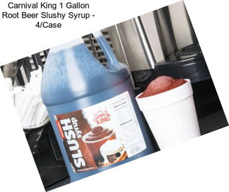 Carnival King 1 Gallon Root Beer Slushy Syrup - 4/Case