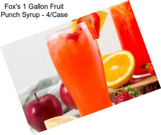 Fox\'s 1 Gallon Fruit Punch Syrup - 4/Case