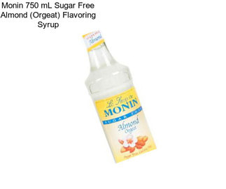 Monin 750 mL Sugar Free Almond (Orgeat) Flavoring Syrup