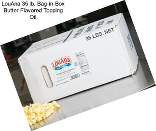 LouAna 35 lb. Bag-in-Box Butter Flavored Topping Oil