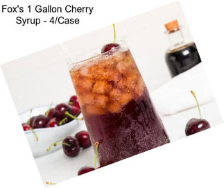 Fox\'s 1 Gallon Cherry Syrup - 4/Case