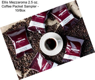 Ellis Mezzaroma 2.5 oz. Coffee Packet Sampler - 10/Box