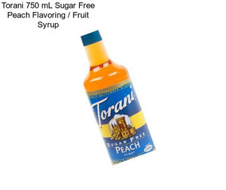 Torani 750 mL Sugar Free Peach Flavoring / Fruit Syrup