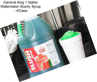 Carnival King 1 Gallon Watermelon Slushy Syrup - 4/Case