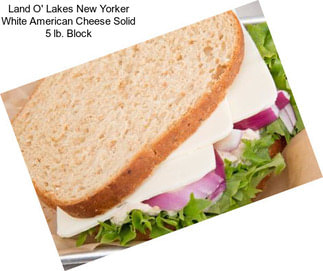 Land O\' Lakes New Yorker White American Cheese Solid 5 lb. Block