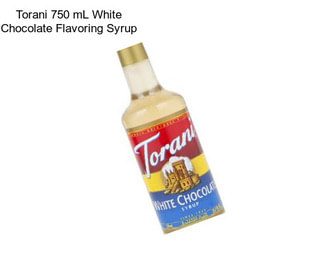 Torani 750 mL White Chocolate Flavoring Syrup