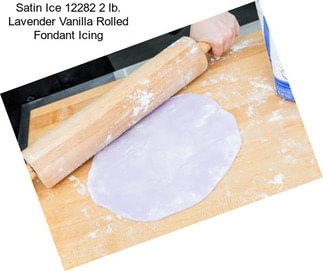 Satin Ice 12282 2 lb. Lavender Vanilla Rolled Fondant Icing