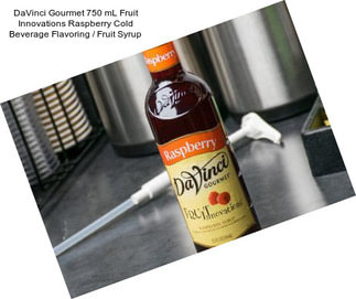 DaVinci Gourmet 750 mL Fruit Innovations Raspberry Cold Beverage Flavoring / Fruit Syrup