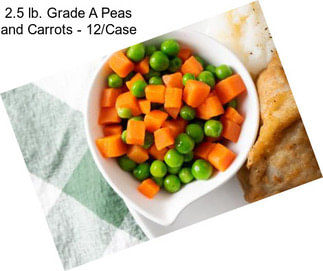 2.5 lb. Grade A Peas and Carrots - 12/Case