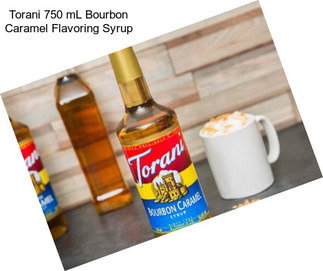 Torani 750 mL Bourbon Caramel Flavoring Syrup