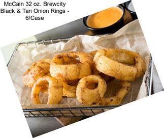 McCain 32 oz. Brewcity Black & Tan Onion Rings - 6/Case